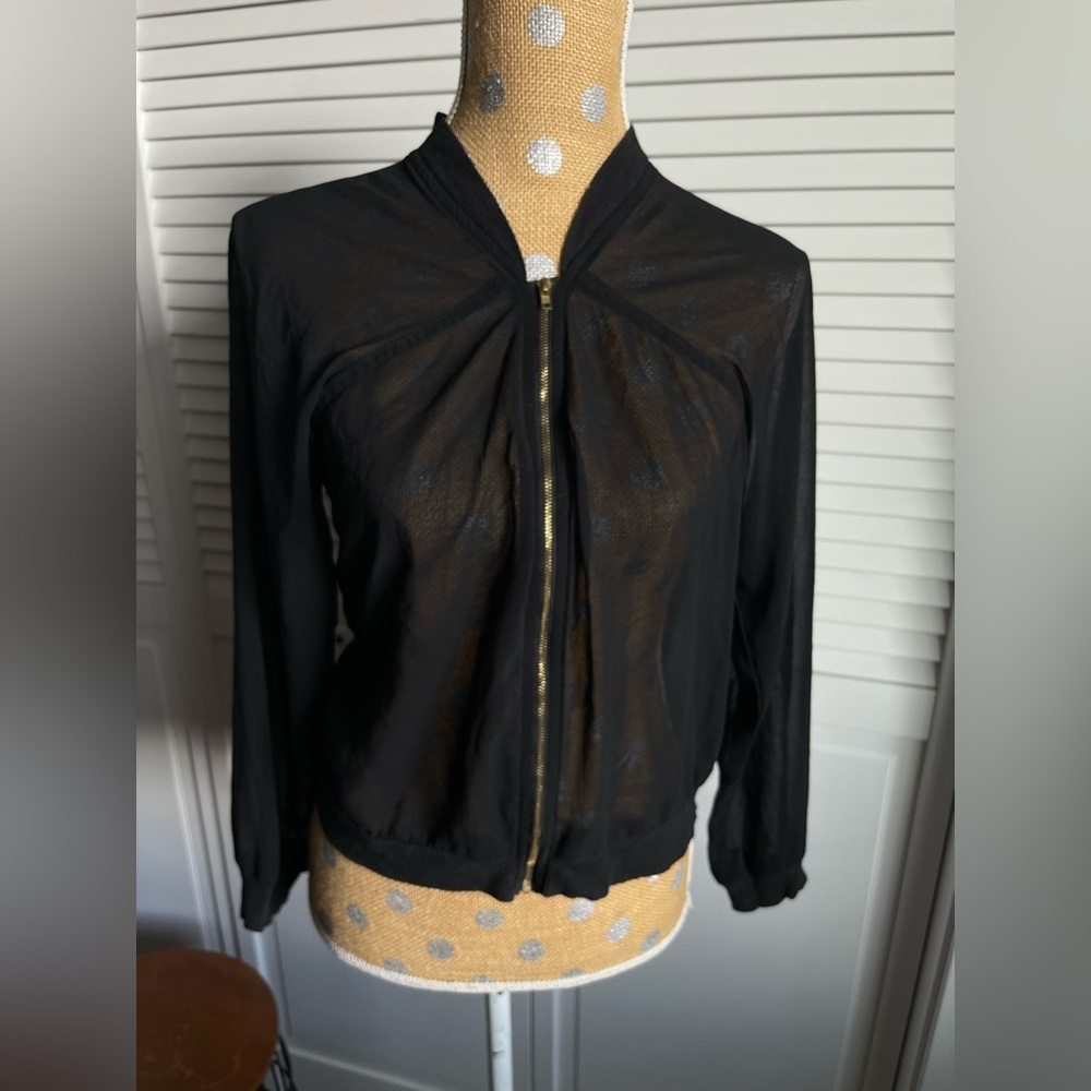 Alythea zip up sheer black